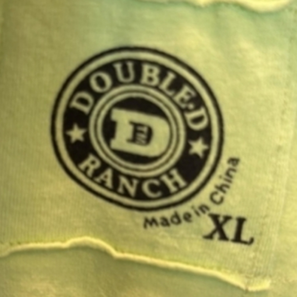 Double D Ranch Lime Green Short Sleeve Top with Chain Accents - Picture 4 of 5